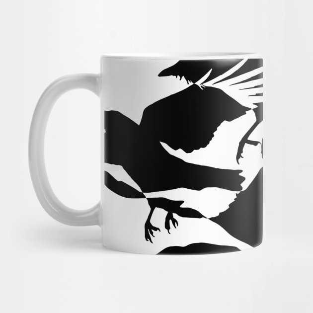 Silhouette of Crows Flying by LucentJourneys